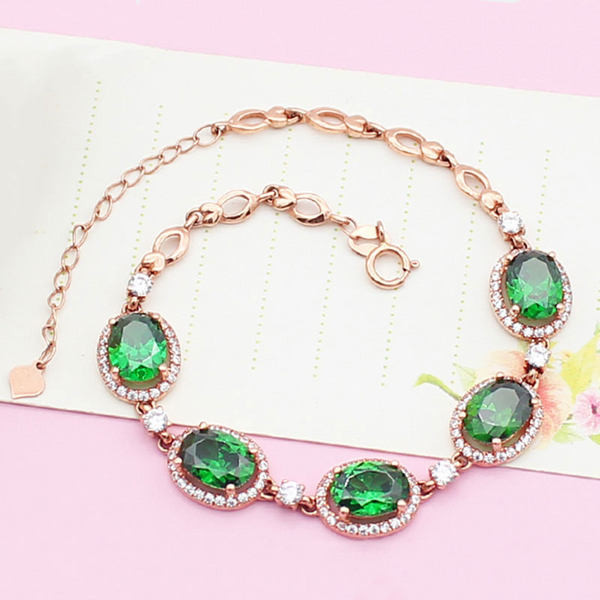 Дамска елегантна гривна - с декоративни камъни 