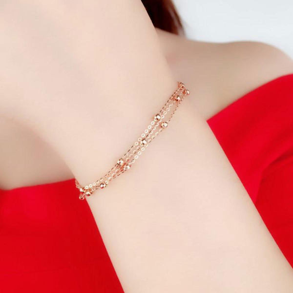 Bratara cu pandantiv cu trei straturi pentru dama - reglabila