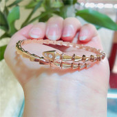 Γυναικείο ατσάλινο βραχιόλι με πέτρες