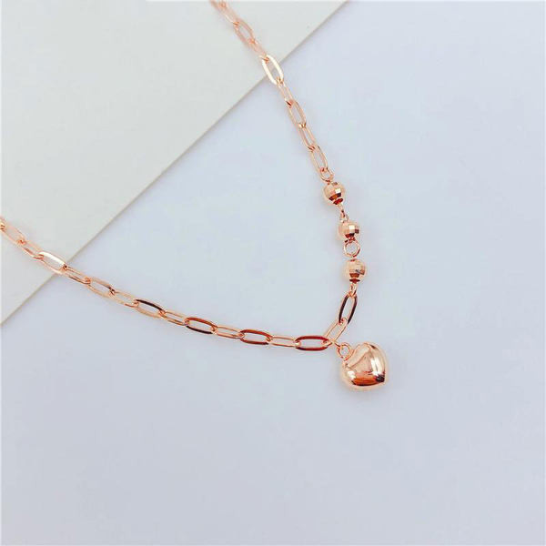 Γυναικείο μοντέρνο κρεμαστό βραχιόλι καρδιά - ρυθμιζόμενο