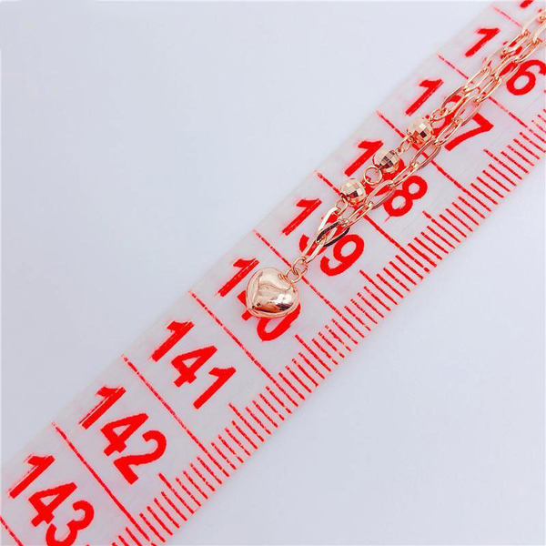 Γυναικείο μοντέρνο κρεμαστό βραχιόλι καρδιά - ρυθμιζόμενο