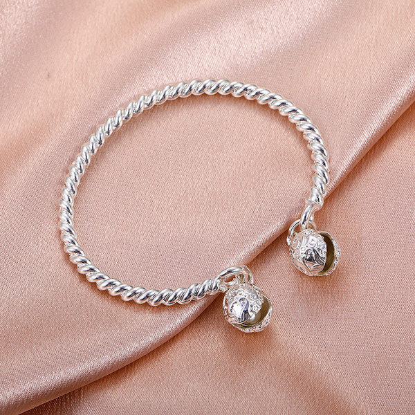 Casual γυναικείο βραχιόλι σε ασημί χρώμα - με χάντρες