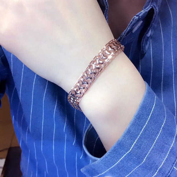 Дамска плътна гривна ежедневен модел