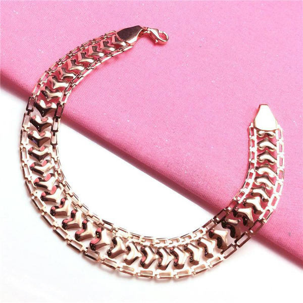 Дамска плътна гривна ежедневен модел