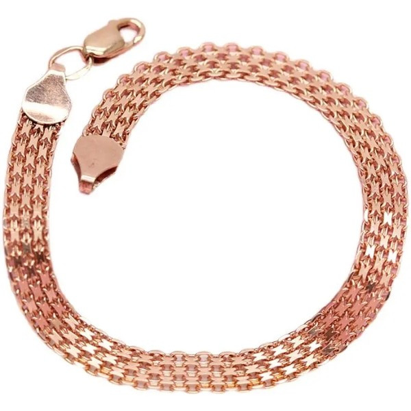 Дамска модерна гривна с широка плетка 