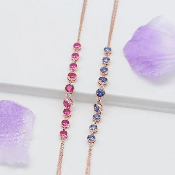 Дамска гривна- с камъни