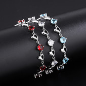 Naiste reguleeritav värviliste kivikestega käevõru