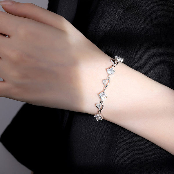 Naiste reguleeritav värviliste kivikestega käevõru