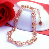 Дамска регулируема гривна с цветя