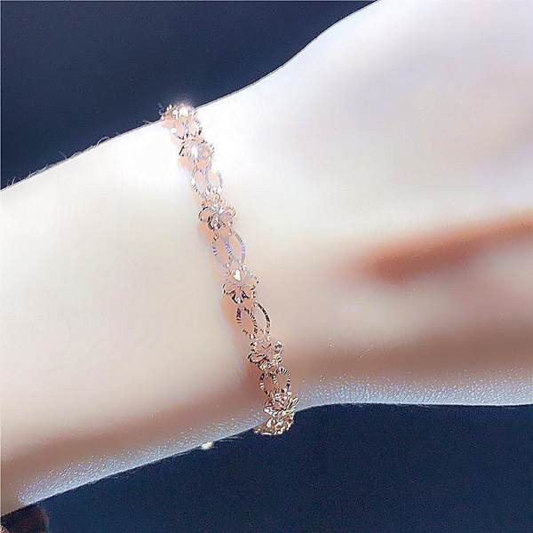 Дамска регулируема гривна с цветя