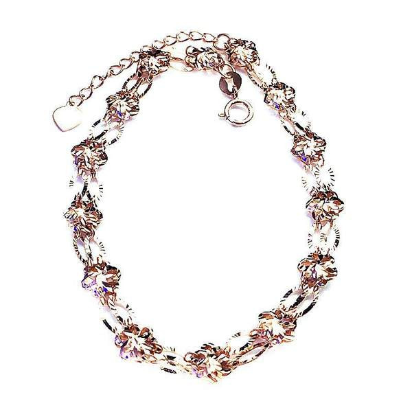 Дамска регулируема гривна с цветя