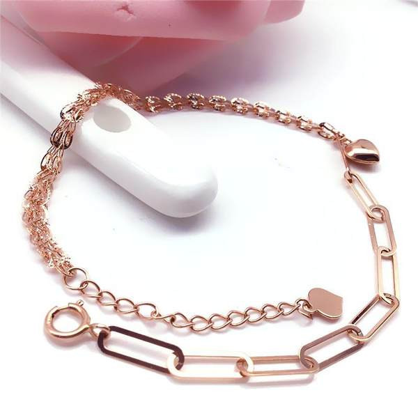 Дамска модерна регулируема гривна с висулка сърце