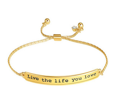 Дамска ежедневна гривна с надпис