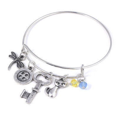 Βραχιόλι από ατσάλι τιτανίου με μενταγιόν