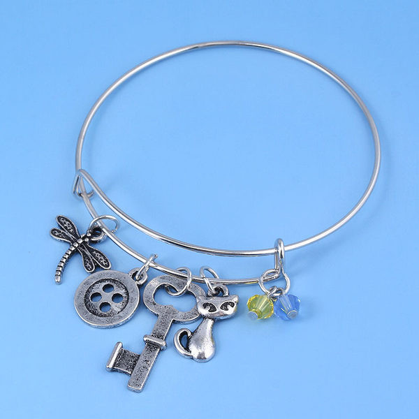 Βραχιόλι από ατσάλι τιτανίου με μενταγιόν