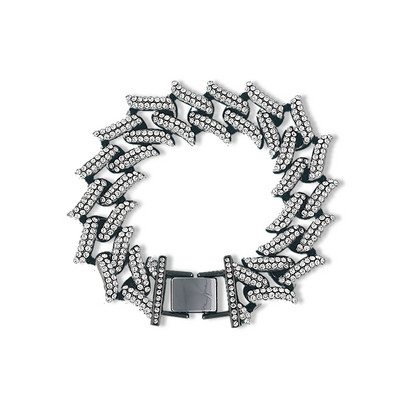 Дамска гривна с катарама и камъни