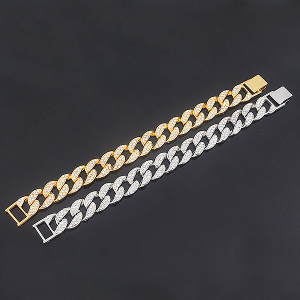 Дамска гривна с катарама и камъни