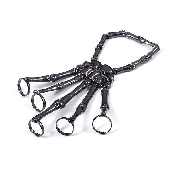 Moteriška metalinė apyrankė, tinkanti Helovinui