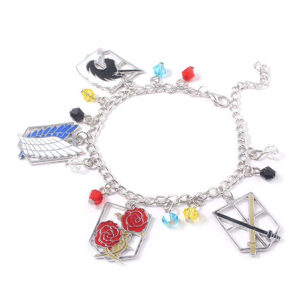 Дамска ежедневна гривна с цветни висулки