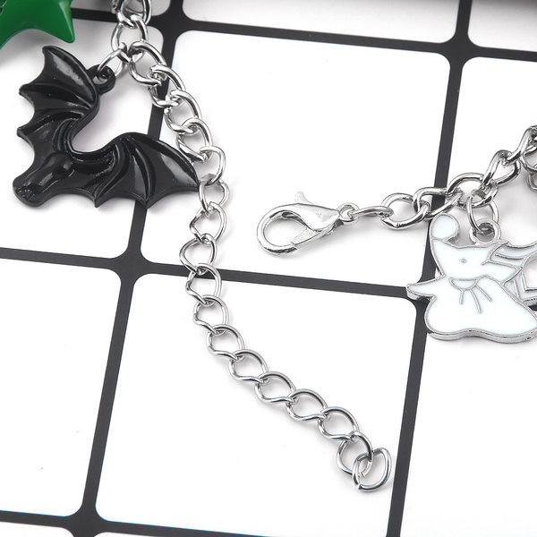 Нов модел дамска гривна с цветни висулки