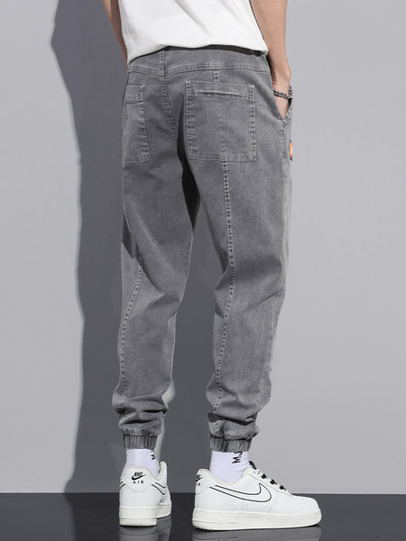 Blugi de bărbați cu șireturi