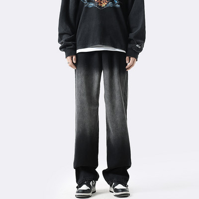 Ανδρικό τζιν ίσιο με χαλαρή εφαρμογή με τσέπη