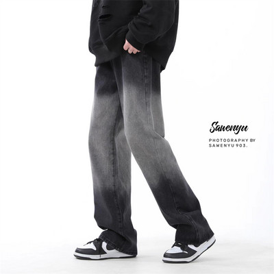 Muški jesenski ravni model traperica s džepom