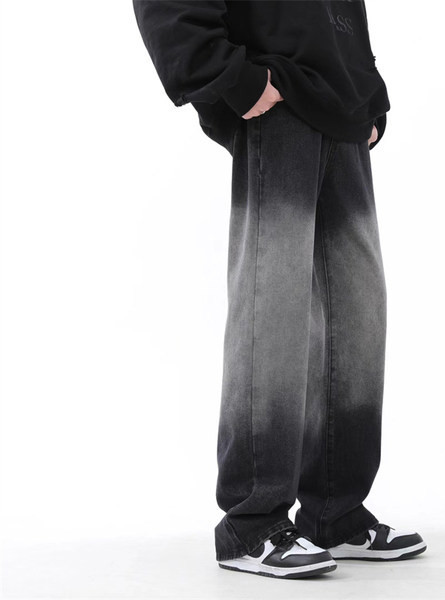 Muški jesenski ravni model traperica s džepom