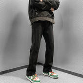 Musta värvi vabaaja meeste teksad