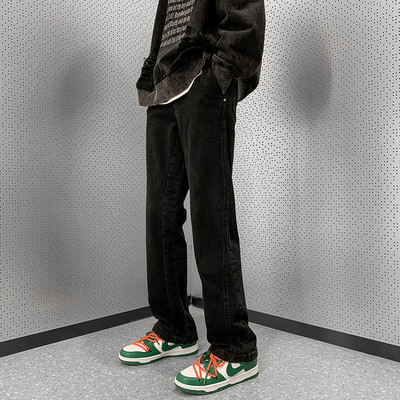 Musta värvi vabaaja meeste teksad