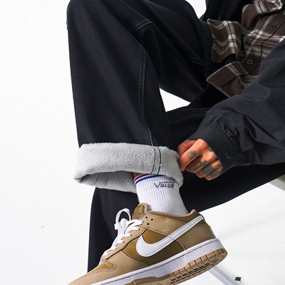 Sooja voodriga vabaaja meeste teksad - sirge mudel