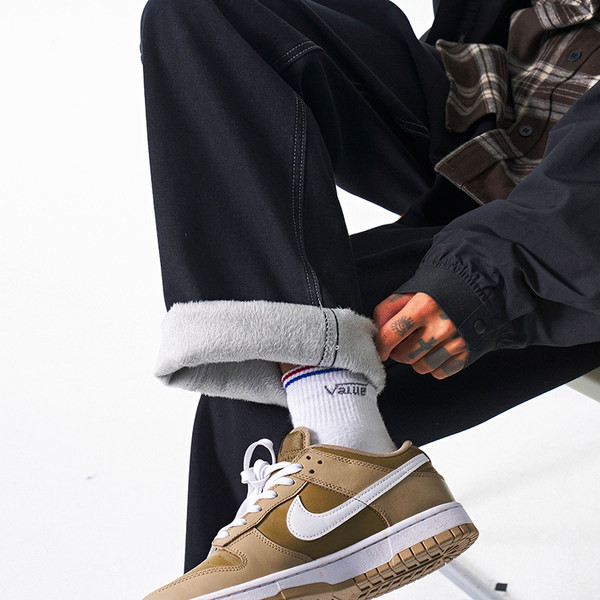 Sooja voodriga vabaaja meeste teksad - sirge mudel