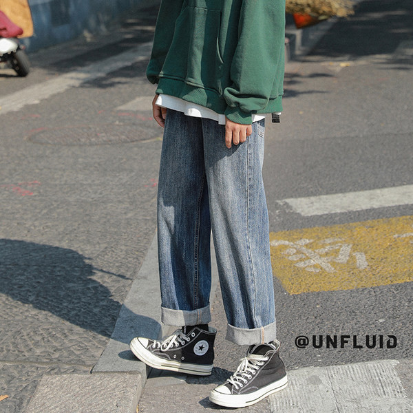 Blugi de iarnă cu picioare largi stil vintage