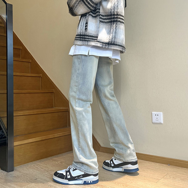 Χειμερινό ανδρικό τζιν ίσιο μοντέλο