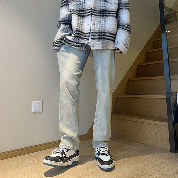 Χειμερινό ανδρικό τζιν ίσιο μοντέλο