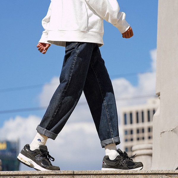 Muške traperice s džepovima - ravni model