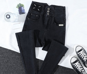 Εφαρμοσμένο γυναικείο τζιν με ή χωρίς φόδρα