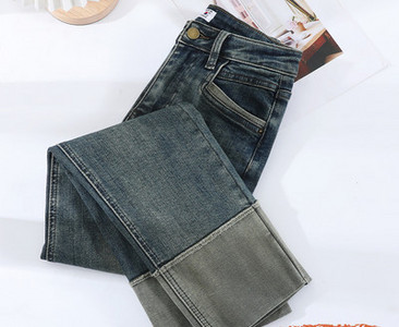 Blugi polari de iarna model drept cu buzunar