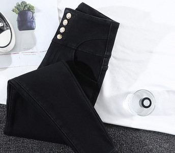 Jesensko-zimske traperice s visokim strukom