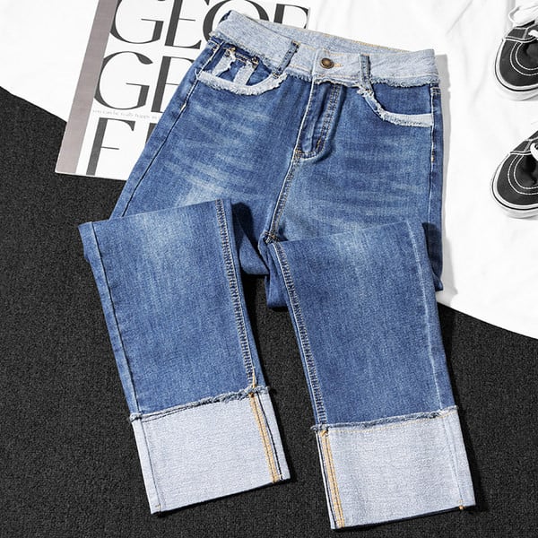 Kõrge vöökohaga fliisist talveteksad