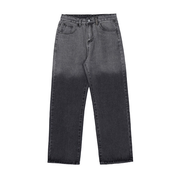 Ανδρικό τζιν casual με ιριδίζοντα χρώματα