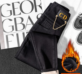 Moodsad naiste teksad logo ja ketiga - must ja sinine värv