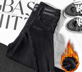 Γυναικείο ψηλόμεσο φλις τζιν