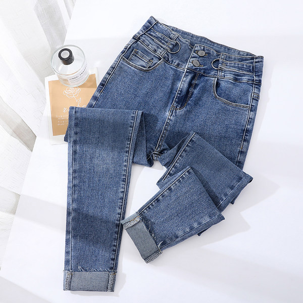 Tanki model traperica visokog struka s džepom