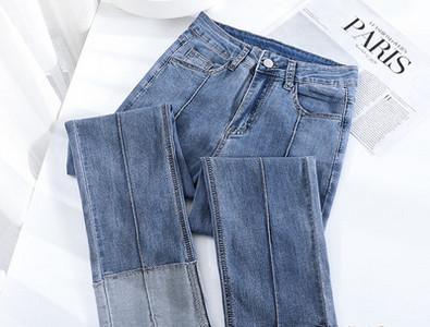 Naiste kõrge vöökohaga taskuga talveteksad