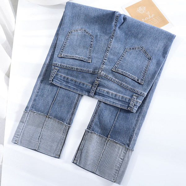 Naiste kõrge vöökohaga taskuga talveteksad