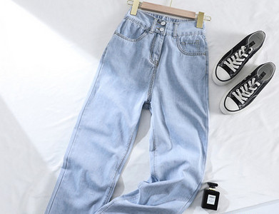 Ανδρικό τζιν - με τσέπη και κουμπιά