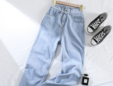 Ανδρικό τζιν - με τσέπη και κουμπιά