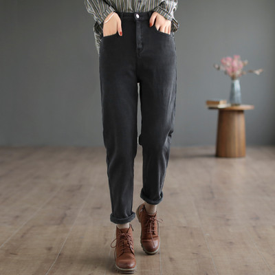 Χειμερινό φλις τζιν με τσέπη