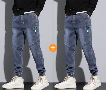 Ανδρικό τζιν - με κορδόνια και τσέπη